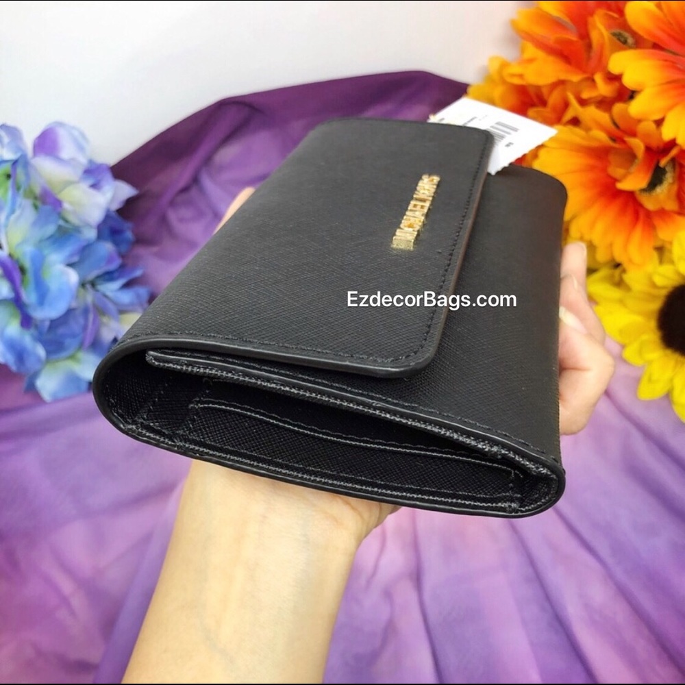 NWT Michael Kors | Jet Set Large Trifold Wallet - Picture 4 of 8